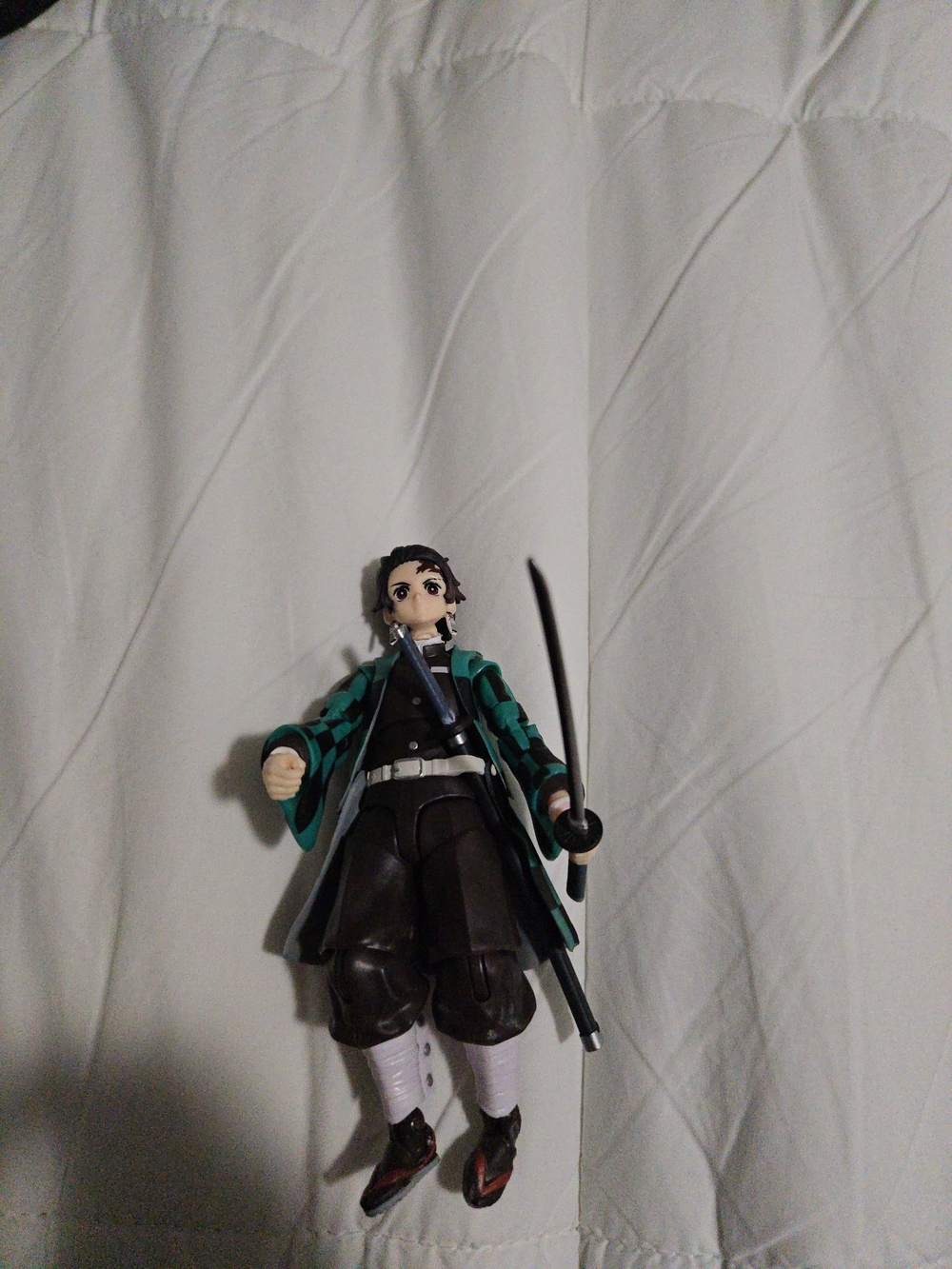 Green and Black Anime Sword Figure - Tanjiro Style